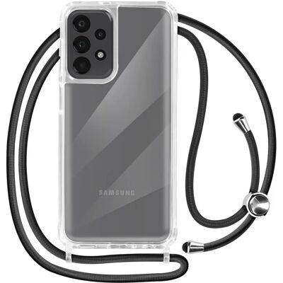 Coque Transparente et Cordon pour Galaxy A23 - Avizar - Publicité Coque Transparente et Cordon pour Galaxy A23 - Avizar - Publicité