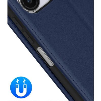 Avizar Xiaomi Redmi 12 Flip Hülle Navy Bleu Nuit - Schutzcover mit Video-Unterstützung Avizar Xiaomi Redmi 12 Flip Hülle Navy Bleu Nuit - Schutzcover mit Video-Unterstützung