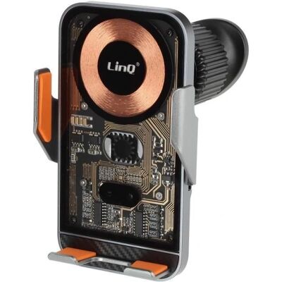 Soporte de inducción para coche LinQ 15W Sensor infrarrojo giratorio - Soporte para coche Soporte de inducción para coche LinQ 15W Sensor infrarrojo giratorio - Soporte para coche