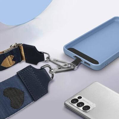 Avizar Modèle Cœur Bandoulière Bleu Nuit - Bandoulière pour Sac et Smartphone - Publicité Avizar Modèle Cœur Bandoulière Bleu Nuit - Bandoulière pour Sac et Smartphone - Publicité