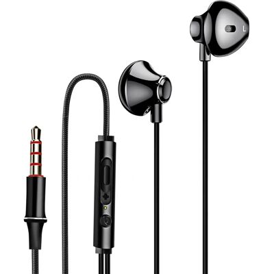 LinQ Écouteurs en nylon tressé noir - In-Ear Earphones - Publicité LinQ Écouteurs en nylon tressé noir - In-Ear Earphones - Publicité