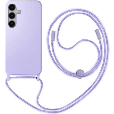 Coque NeckShell pour Galaxy S25 Violet avec Cordon - Avizar - Publicité Coque NeckShell pour Galaxy S25 Violet avec Cordon - Avizar - Publicité