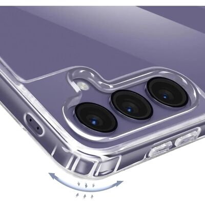Coque en silicone transparente antimrodilles pour Galaxy S24 Plus / S25 Plus avec cordon - Publicité Coque en silicone transparente antimrodilles pour Galaxy S24 Plus / S25 Plus avec cordon - Publicité