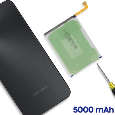 Batterie blanche Samsung EBBA156ABY 5000mAh - Batterie pour Samsung Galaxy A15 - Publicité Batterie blanche Samsung EBBA156ABY 5000mAh - Batterie pour Samsung Galaxy A15 - Publicité
