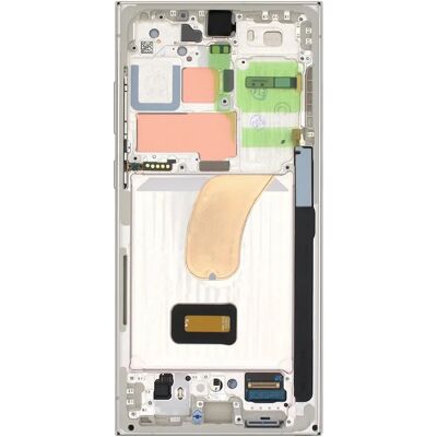 Clappio Galaxy S23 Ultra Screen + Frame - Soft OLED Beige Clappio Galaxy S23 Ultra Screen + Frame - Soft OLED Beige