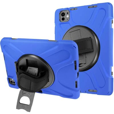 Avizar iPad Pro 13 2024 Blue Handle Support Shoulder Strap Case Avizar iPad Pro 13 2024 Blue Handle Support Shoulder Strap Case