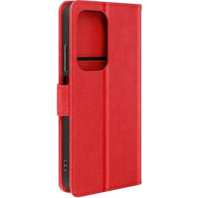 Funda para Honor 200 Lite Rojo Eco-cuero con Soporte Funda para Honor 200 Lite Rojo Eco-cuero con Soporte