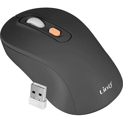 LinQ Wireless Optical Mouse - Dual Bluetooth & WiFi 1600 DPI LinQ Wireless Optical Mouse - Dual Bluetooth & WiFi 1600 DPI