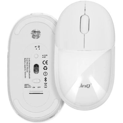 LinQ Wireless Mouse with Bluetooth/WiFi, RGB LED - Computer Mouse LinQ Wireless Mouse with Bluetooth/WiFi, RGB LED - Computer Mouse