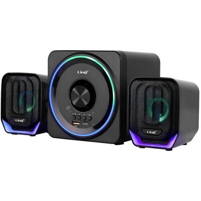 LinQ Bluetooth PC Speakers with Micro SD - Computer Audio LinQ Bluetooth PC Speakers with Micro SD - Computer Audio