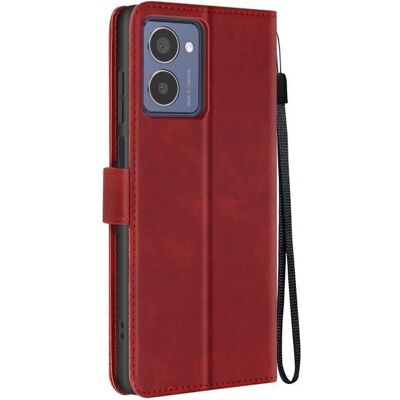Étui portefeuille HMD Pulse Pro avec sangle rouge - Wallet Case - Publicité Étui portefeuille HMD Pulse Pro avec sangle rouge - Wallet Case - Publicité