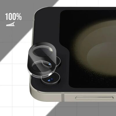 IMAK Galaxy Z Flip 6 Camera Protector - Tempered Glass Screen Protector - Black IMAK Galaxy Z Flip 6 Camera Protector - Tempered Glass Screen Protector - Black