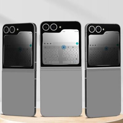 IMAK Galaxy Z Flip 6 Gehärtetes Glas Displayschutz - Schwarz IMAK Galaxy Z Flip 6 Gehärtetes Glas Displayschutz - Schwarz
