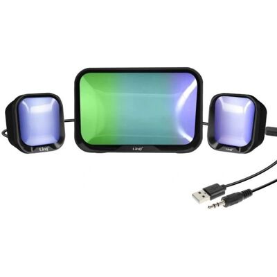 LinQ PC Speakers - Bluetooth + 3.5mm Jack - Black LinQ PC Speakers - Bluetooth + 3.5mm Jack - Black