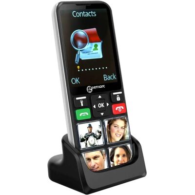 Geemarc Senior Mobile Phone with SOS Button & Hearing Aid Compatibility - Black Geemarc Senior Mobile Phone with SOS Button & Hearing Aid Compatibility - Black
