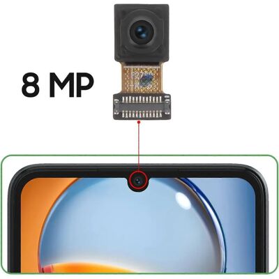Clappio Caméra Frontale Redmi 13C - Capteur Selfie 8MP - Noir - Publicité Clappio Caméra Frontale Redmi 13C - Capteur Selfie 8MP - Noir - Publicité