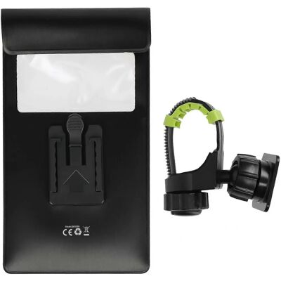 Support étanche pour smartphone vélo / scooter LinQ - Noir - Publicité Support étanche pour smartphone vélo / scooter LinQ - Noir - Publicité