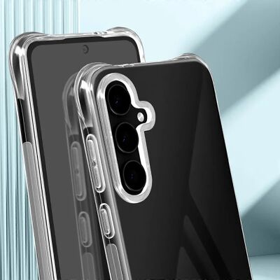 IMAK Galaxy S24 FE Transparent Shockproof Silicone Bumper Case IMAK Galaxy S24 FE Transparent Shockproof Silicone Bumper Case