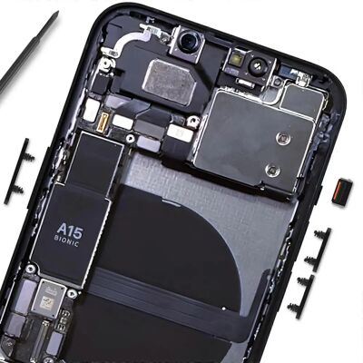 Apple iPhone 13 Power, Volume & Mute Buttons - Smartphone Accessory Apple iPhone 13 Power, Volume & Mute Buttons - Smartphone Accessory