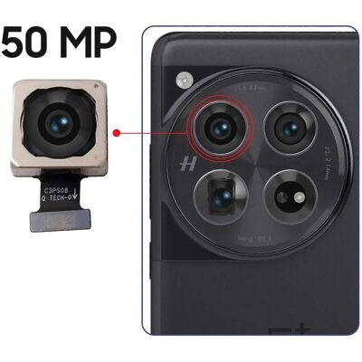 Clappio Rückkamera für OnePlus 12 - 50MP Schwarz Clappio Rückkamera für OnePlus 12 - 50MP Schwarz