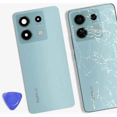 Clappio Xiaomi Redmi Note 13 Pro Blau Akkuabdeckung - Batteriedeckel Clappio Xiaomi Redmi Note 13 Pro Blau Akkuabdeckung - Batteriedeckel