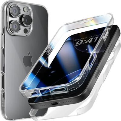 Coque transparente Avizar pour iPhone 16 Pro 360° - Publicité Coque transparente Avizar pour iPhone 16 Pro 360° - Publicité