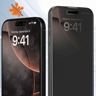 Avizar Temperet Glas til iPhone 16 Pro Anti-Spy - Skærmbeskyttelse Avizar Temperet Glas til iPhone 16 Pro Anti-Spy - Skærmbeskyttelse