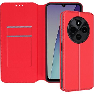 Étui pour Xiaomi Redmi 14C - Résistant aux chocs, Cuir végétalien, Support vidéo - Publicité Étui pour Xiaomi Redmi 14C - Résistant aux chocs, Cuir végétalien, Support vidéo - Publicité