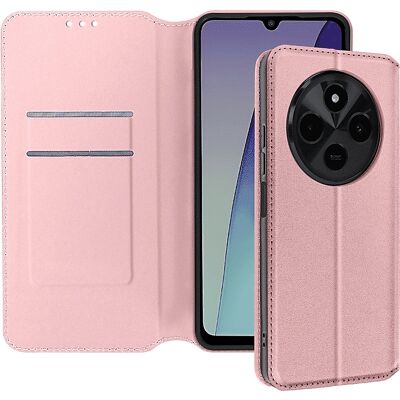 Funda Avizar Xiaomi Redmi 14C Oro Rosa con Soporte para Tarjetas y Video Funda Avizar Xiaomi Redmi 14C Oro Rosa con Soporte para Tarjetas y Video