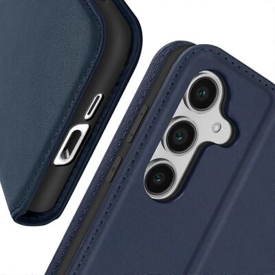 Funda Avizar Galaxy S24 FE Azul Oscuro con Soporte para Tarjetas y Video Funda Avizar Galaxy S24 FE Azul Oscuro con Soporte para Tarjetas y Video