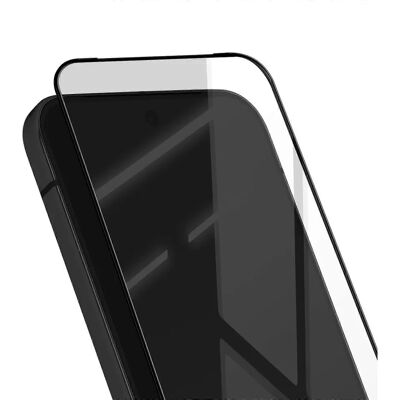 Avizar Schwarzes 9H gehärtetes Glas für Pixel 9 Pro XL - Displayschutz Avizar Schwarzes 9H gehärtetes Glas für Pixel 9 Pro XL - Displayschutz
