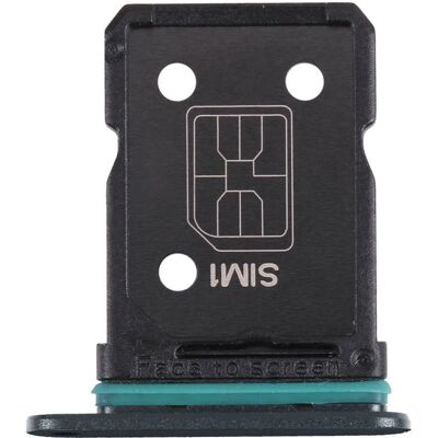 Clappio Black Nano SIM Card Slot for Oppo Reno 6 5G - SIM Card Slot Clappio Black Nano SIM Card Slot for Oppo Reno 6 5G - SIM Card Slot