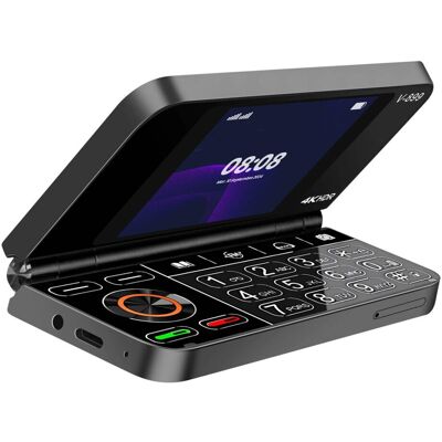 Avizar Téléphone à clapet - Double écran, Batterie 1350mAh - Noir - Publicité Avizar Téléphone à clapet - Double écran, Batterie 1350mAh - Noir - Publicité