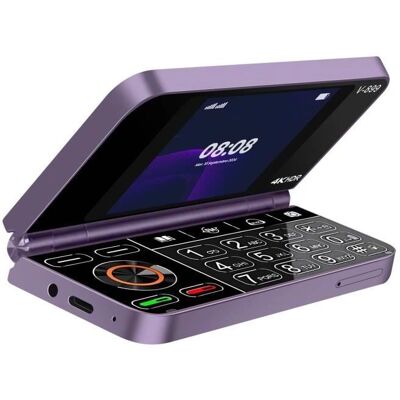 Avizar Téléphone mobile pliable 2G à double écran - Publicité Avizar Téléphone mobile pliable 2G à double écran - Publicité