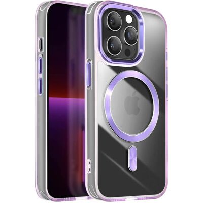 Coque Cristal Violet pour iPhone 13 Pro Max - Accessoire Téléphone - Publicité Coque Cristal Violet pour iPhone 13 Pro Max - Accessoire Téléphone - Publicité