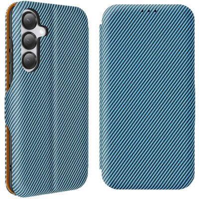 Coque en fibre de carbone bleue S25 Plus - Protection de téléphone - Publicité Coque en fibre de carbone bleue S25 Plus - Protection de téléphone - Publicité