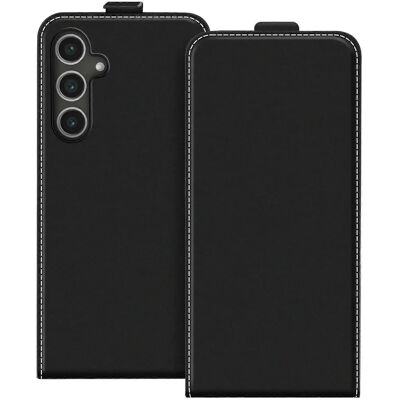 Avizar Galaxy S24 FE Vertikales Lederhülle mit Kartenfach - Handyhülle Avizar Galaxy S24 FE Vertikales Lederhülle mit Kartenfach - Handyhülle