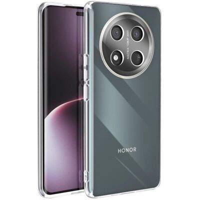Gennemsigtig stødabsorberende silikone og akrylcover til Honor Magic 7 Lite - Telefon Type Gennemsigtig stødabsorberende silikone og akrylcover til Honor Magic 7 Lite - Telefon Type