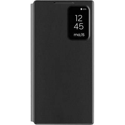 Avizar Lederhülle für Galaxy S24 Ultra mit Fenster und Kartenfach - Smartphone-Hülle Avizar Lederhülle für Galaxy S24 Ultra mit Fenster und Kartenfach - Smartphone-Hülle