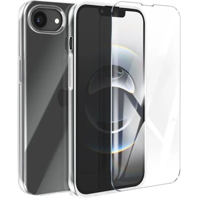 Coque en silicone et protecteur d'écran pour iPhone 16e - Transparent - Publicité Coque en silicone et protecteur d'écran pour iPhone 16e - Transparent - Publicité