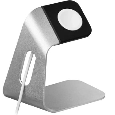 Eko - Support Apple Watch - Argent - Acier brossé - Station de charge - Publicité Eko - Support Apple Watch - Argent - Acier brossé - Station de charge - Publicité