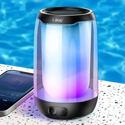 Haut-parleur Bluetooth compact LinQ - IPX6 Étanche 6h Batterie - Publicité Haut-parleur Bluetooth compact LinQ - IPX6 Étanche 6h Batterie - Publicité
