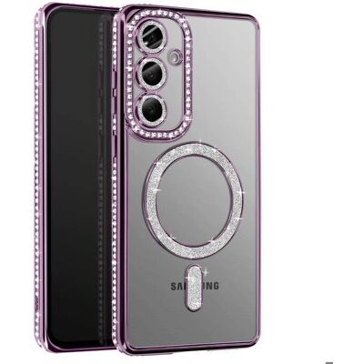 Avizar Galaxy S25 Lilla Diamant Cover med MagSafe Avizar Galaxy S25 Lilla Diamant Cover med MagSafe