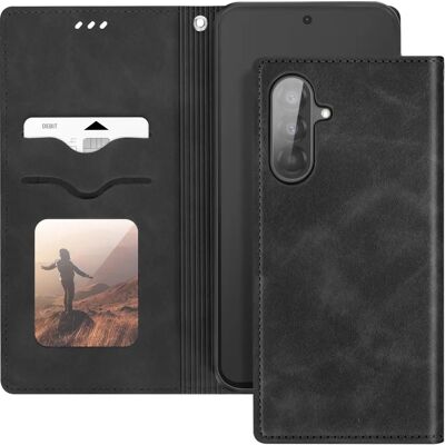 Avizar Galaxy A56 Brieftasche Hülle - Video Unterstützung, Schwarz Avizar Galaxy A56 Brieftasche Hülle - Video Unterstützung, Schwarz
