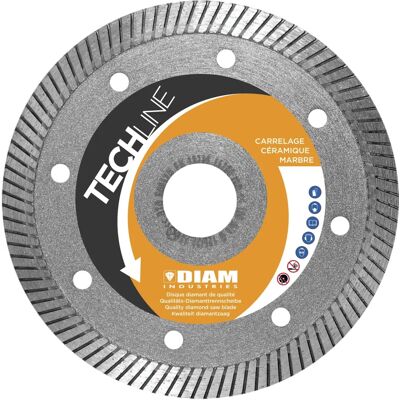 DIAM INDUSTRIES FC80125/22 - Lame Diamantée - Ø125mm, Trou 22-23mm - Pour Carrelages & Marbre - Publicité DIAM INDUSTRIES FC80125/22 - Lame Diamantée - Ø125mm, Trou 22-23mm - Pour Carrelages & Marbre - Publicité