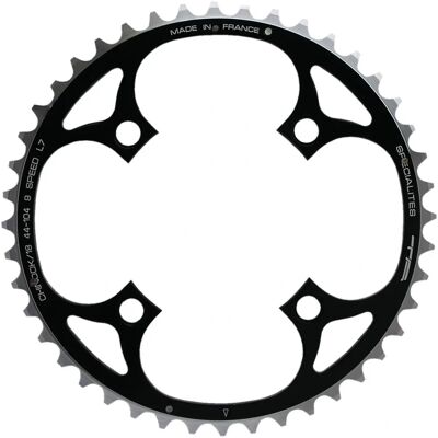Plateau extérieur MTB à 4 bras TA Chinook 104 PCD - Noir - 42-46T - Publicité Plateau extérieur MTB à 4 bras TA Chinook 104 PCD - Noir - 42-46T - Publicité