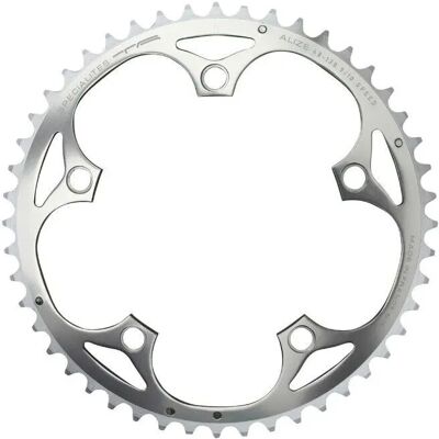 Plateau de vélo de route Alize 130 PCD - 46-49T, Argent - Publicité Plateau de vélo de route Alize 130 PCD - 46-49T, Argent - Publicité