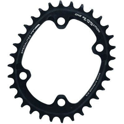 Plateau de vélo Specialites TA - 70g, 32T, Oval, Noir - Publicité Plateau de vélo Specialites TA - 70g, 32T, Oval, Noir - Publicité