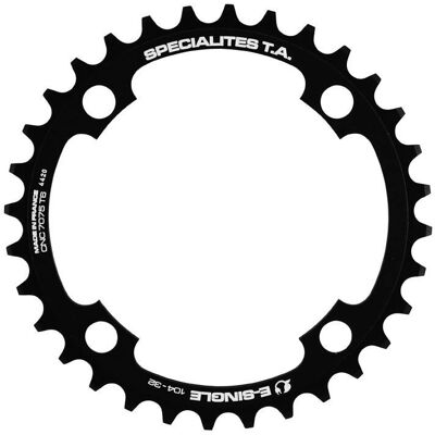 Plateau T.A. - 32-44T - Noir - Type de vélo - Publicité Plateau T.A. - 32-44T - Noir - Type de vélo - Publicité