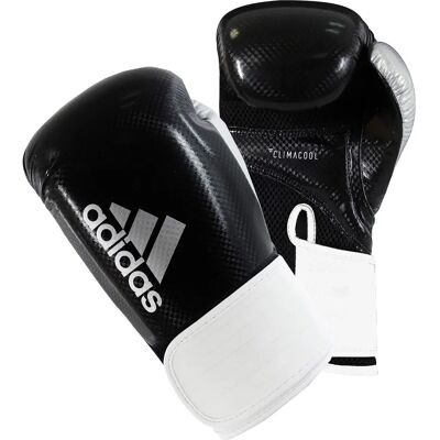 Adidas Hybrid 65 Bokshandschoenen - Zwart Wit - 10 oz Adidas Hybrid 65 Bokshandschoenen - Zwart Wit - 10 oz